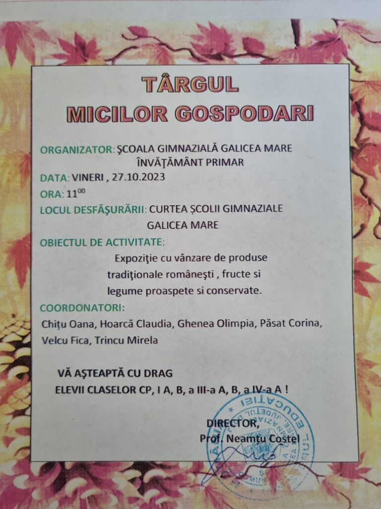 Târgul micilor gospodari